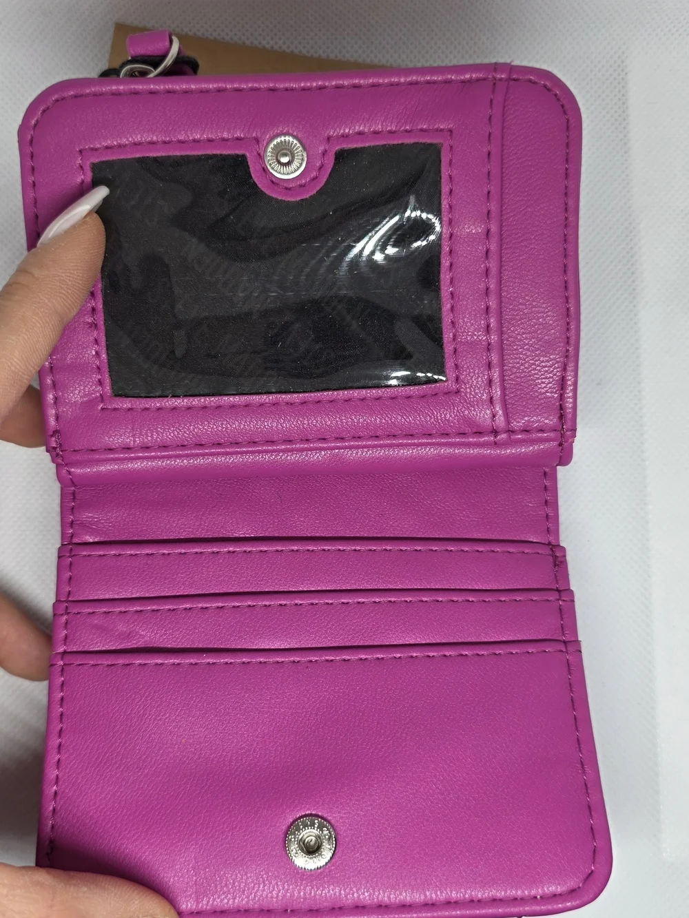 Steve Madden Pink Quilted Zip-Around Wallet